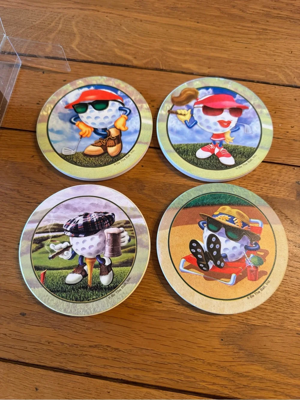 Be The Ball Golf Character Coaster Set - New
